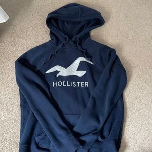Navy blue hollister hoodie